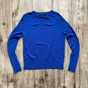 Bold blue silk sweater - Banana Republic